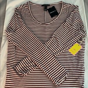 Forever 21 Striped Long Sleeve Shirt